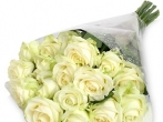 20 pikka valget roosi